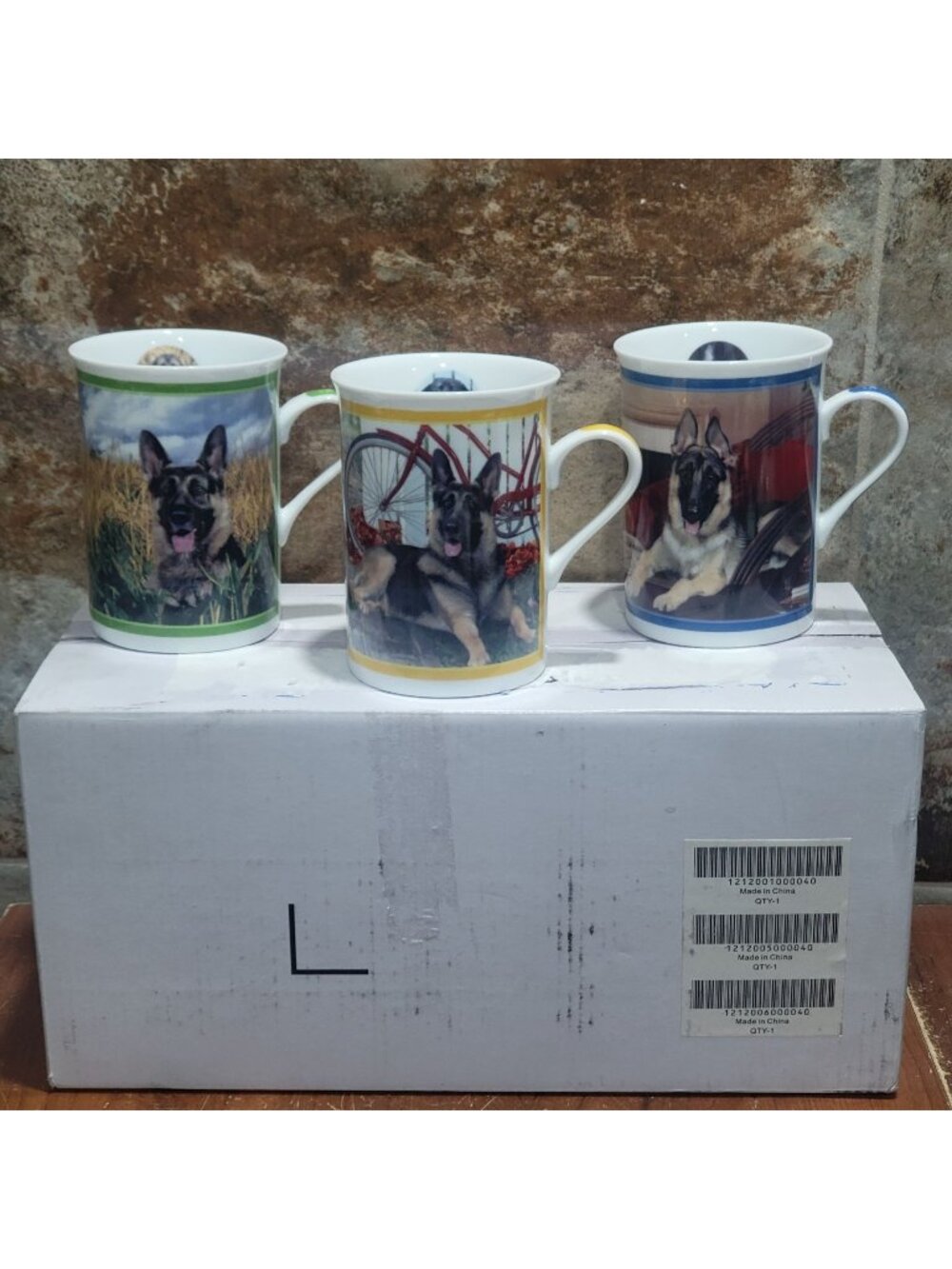 Danbury Mint Simply Shepherds Porcelain Collector Mug Set of 3